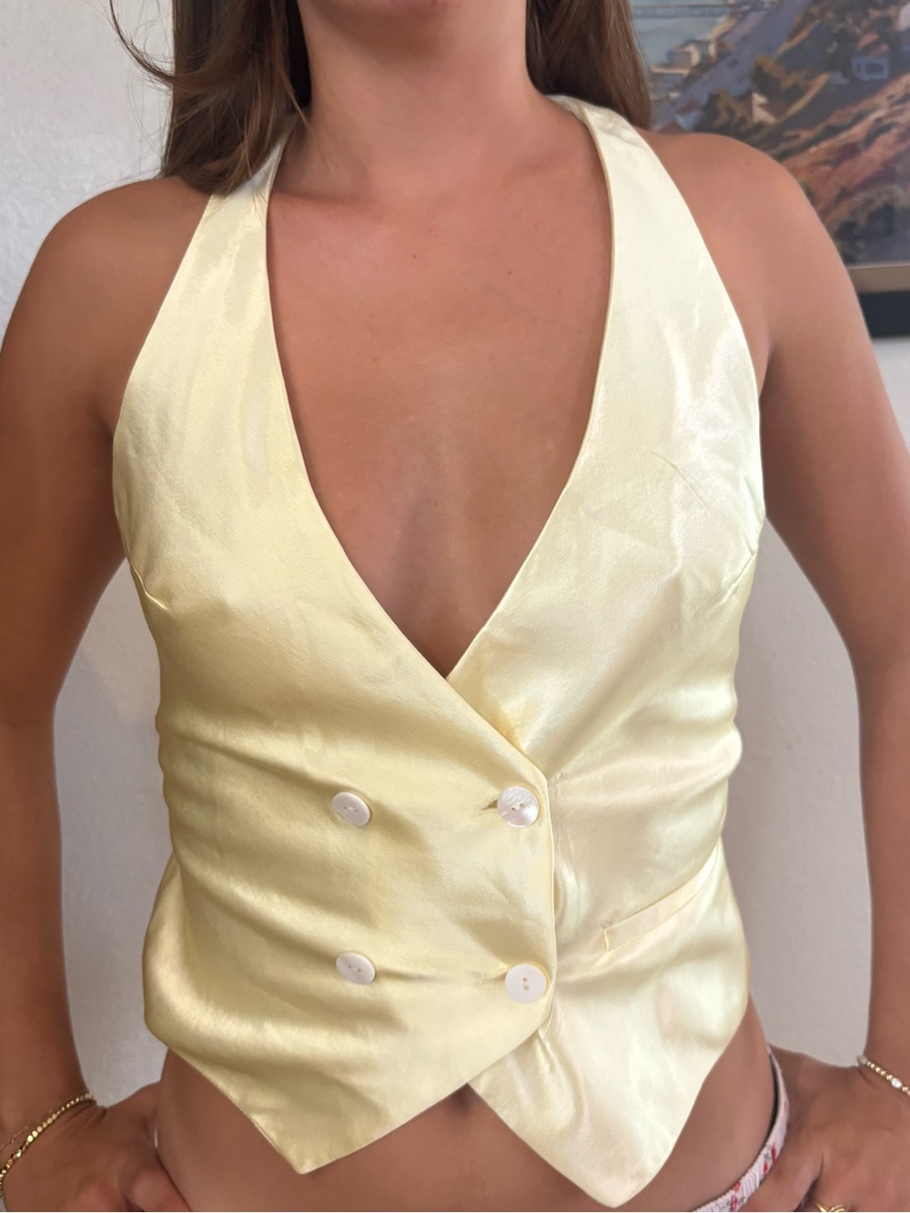 NWT Zara double breasted vest
